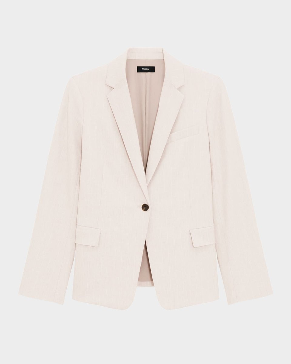 Stripes Canvas Silm-Fit Blazer